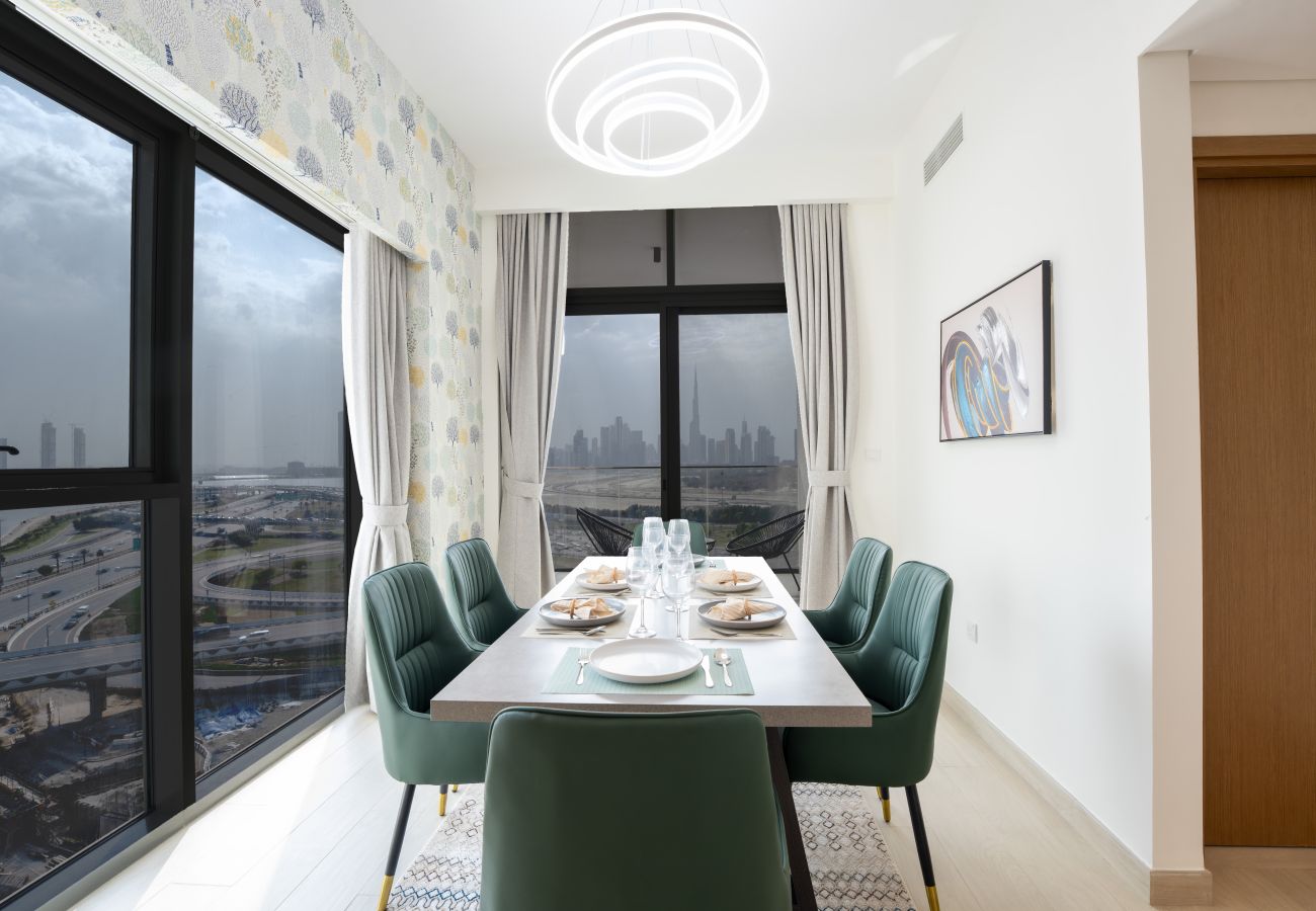 Apartment in Dubai - EasyGo - Chic 2-Bedroom with Dubai Skyline View