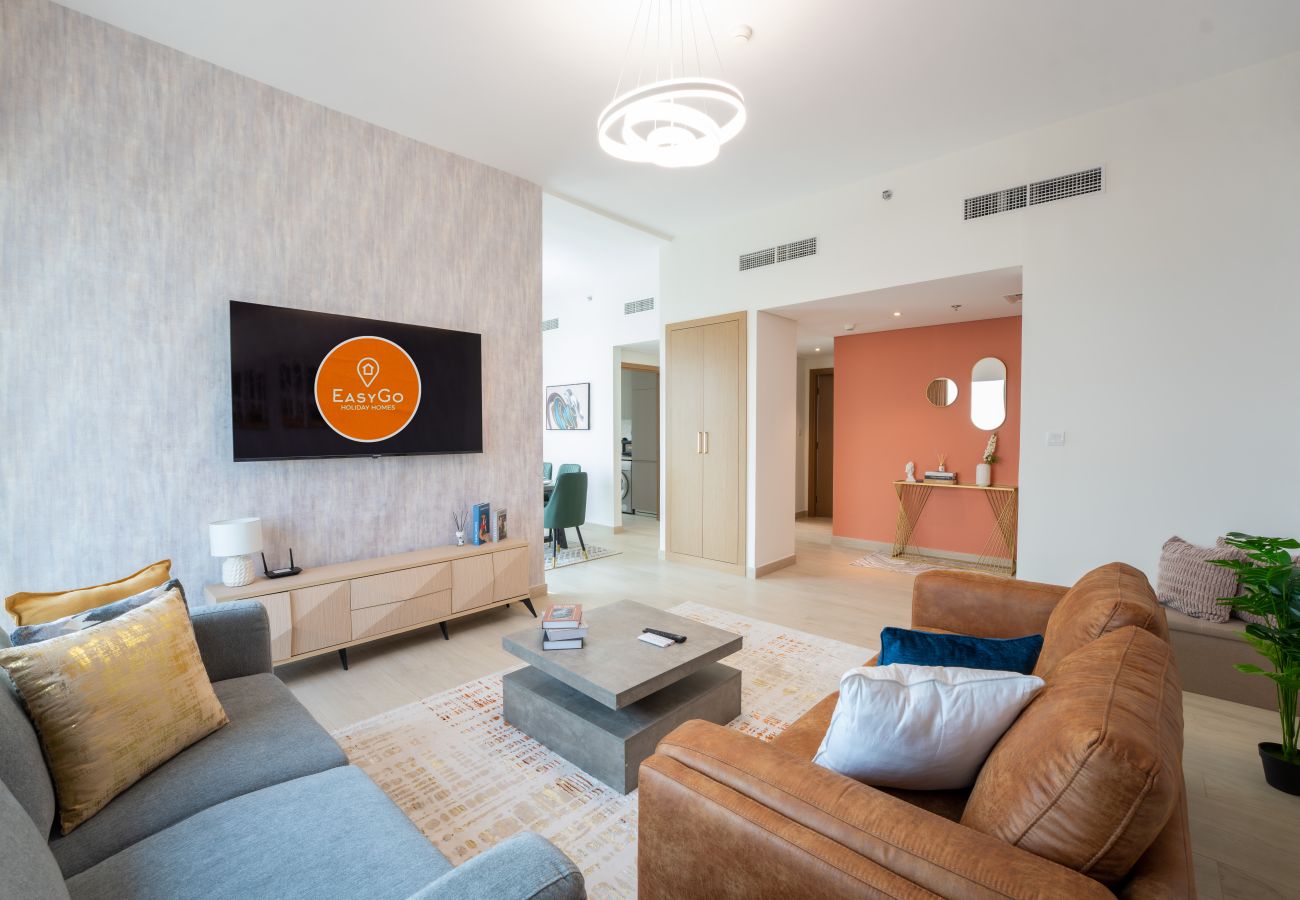 Apartment in Dubai - EasyGo - Chic 2-Bedroom with Dubai Skyline View
