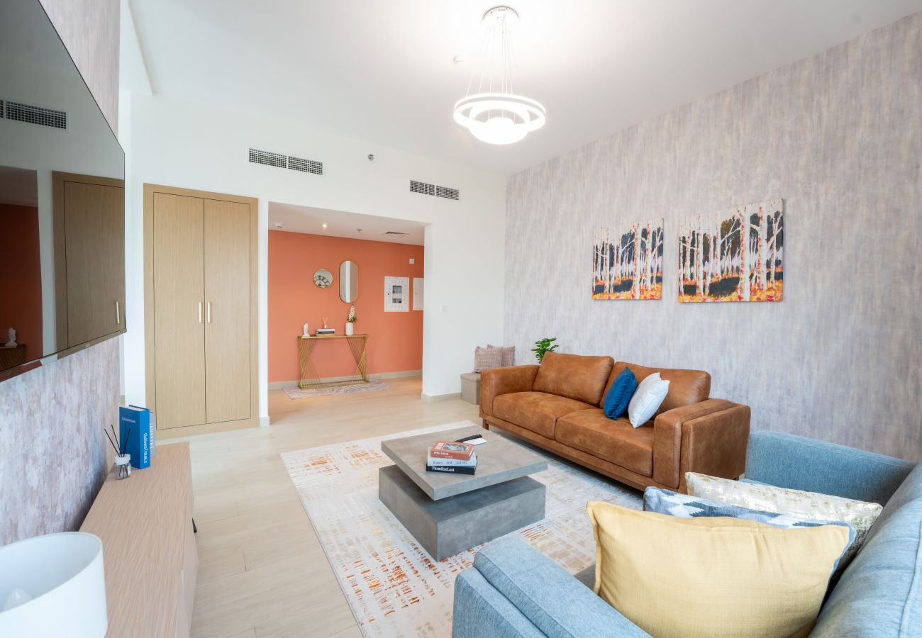 Apartment in Dubai - EasyGo - Chic 2-Bedroom with Dubai Skyline View