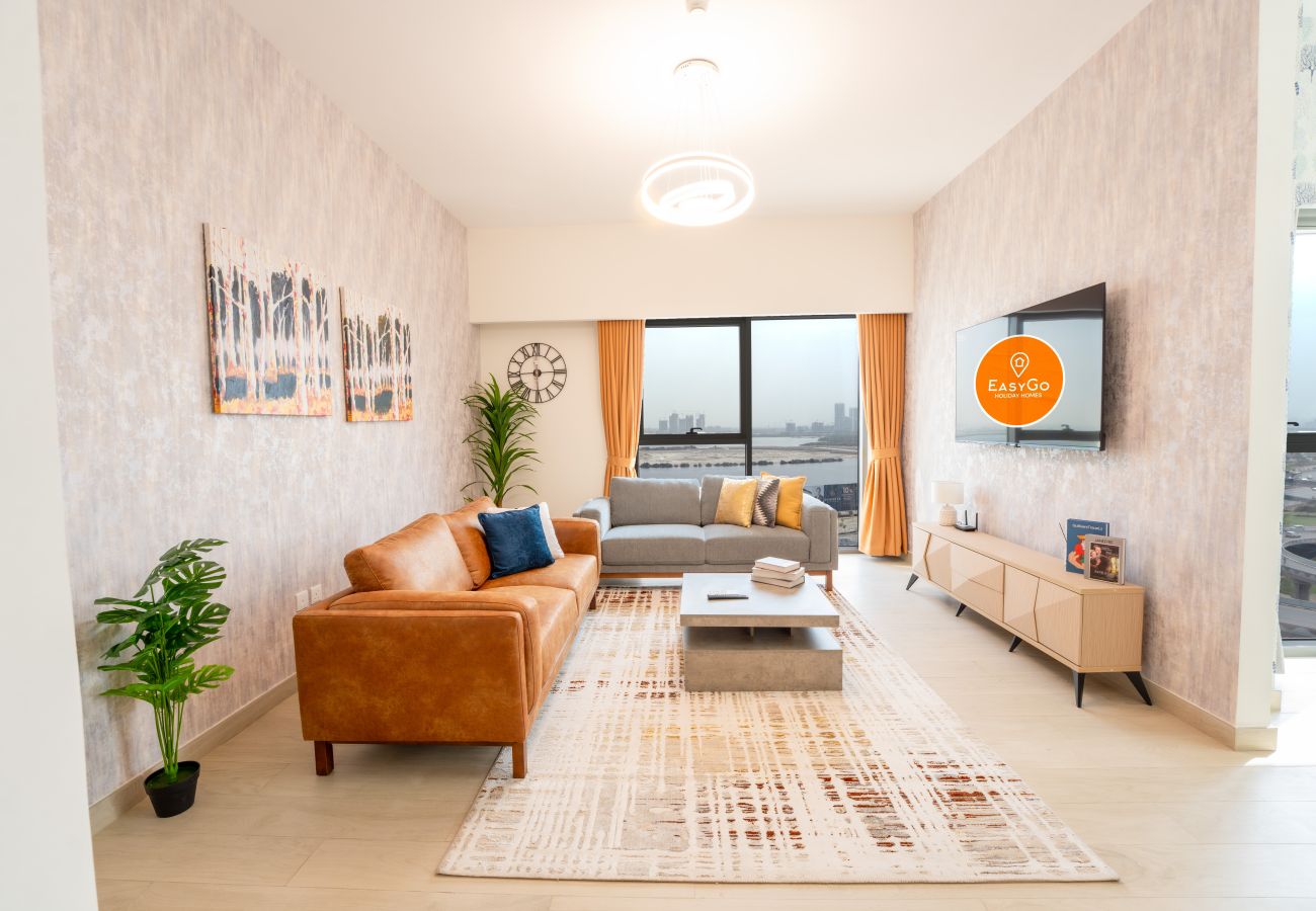 Apartment in Dubai - EasyGo - Chic 2-Bedroom with Dubai Skyline View