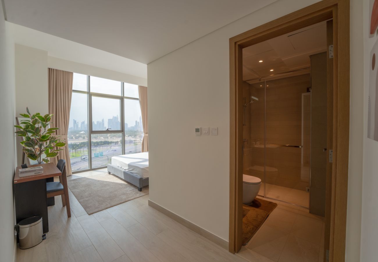 Apartment in Dubai - EasyGo - Chic 2-Bedroom with Dubai Skyline View