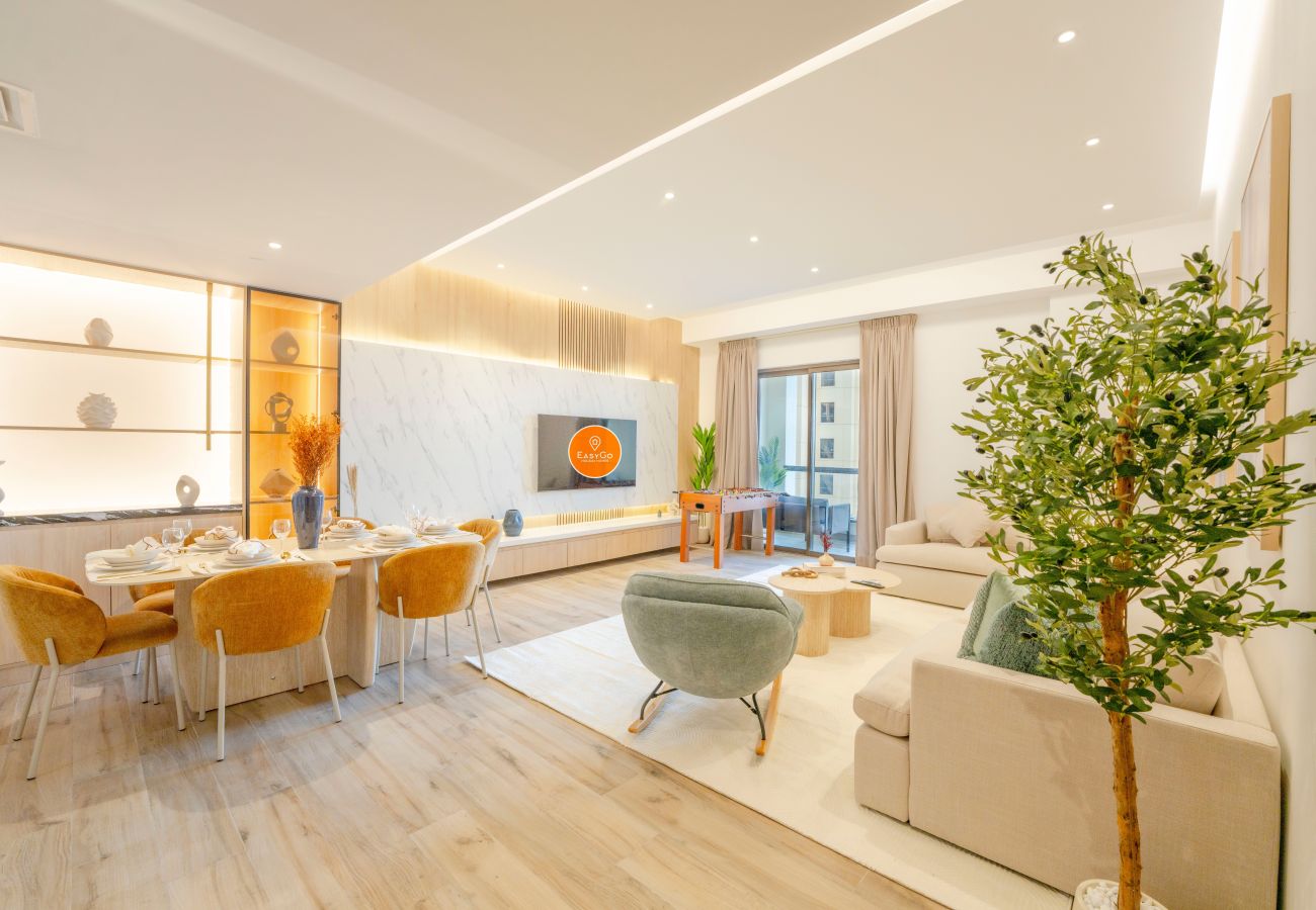 Apartment in Dubai - EasyGo - Luxury 3BR+M with Dubai Eye View, JBR