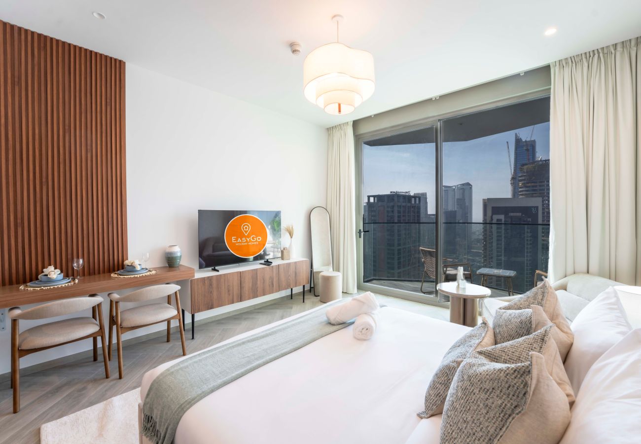 Studio in Dubai - EasyGo - Chic high floor Studio with Burj View